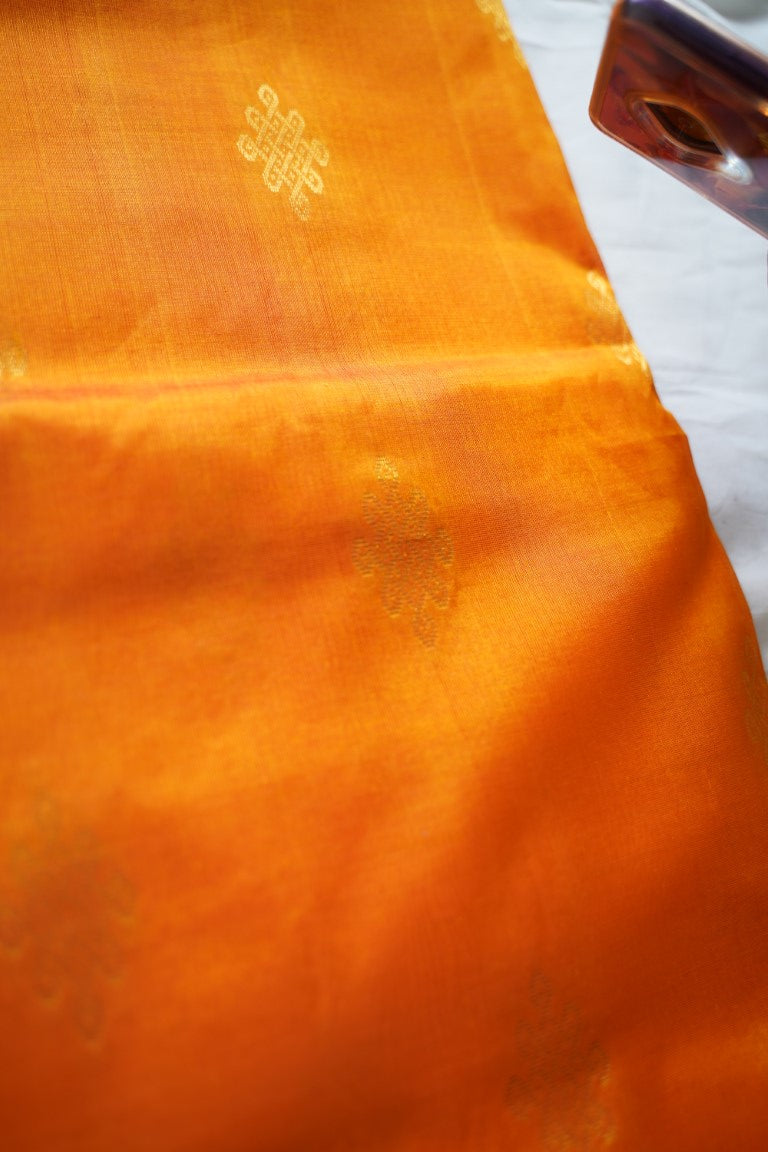 10 Yards Kanchi Handloom Silk Cotton Saree PC13714