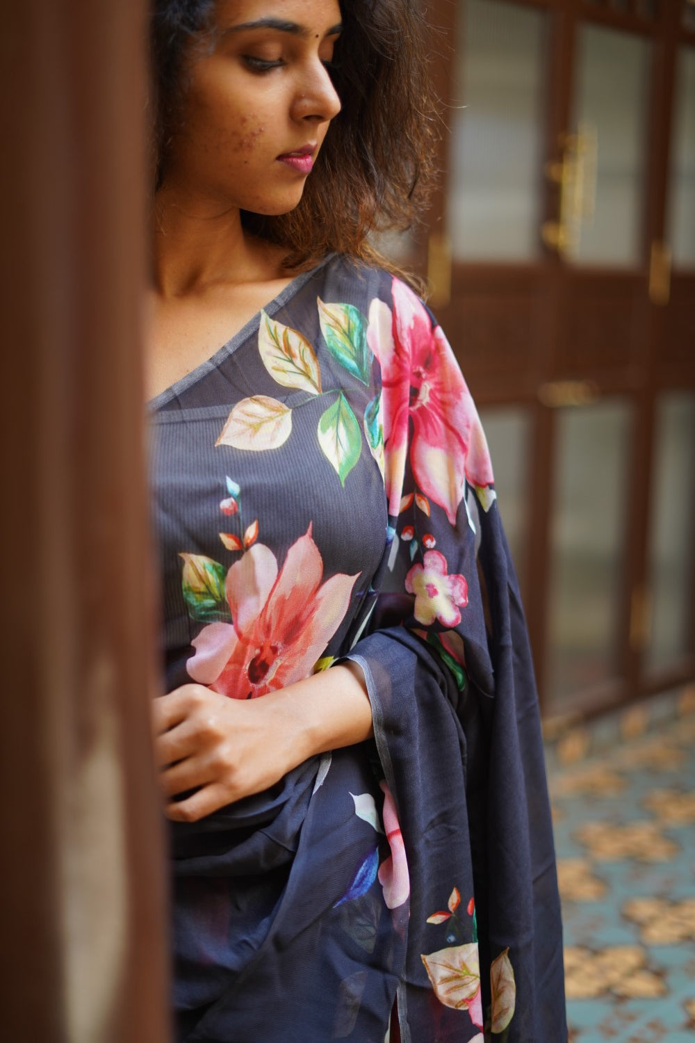 Fancy georgette saree PC14192