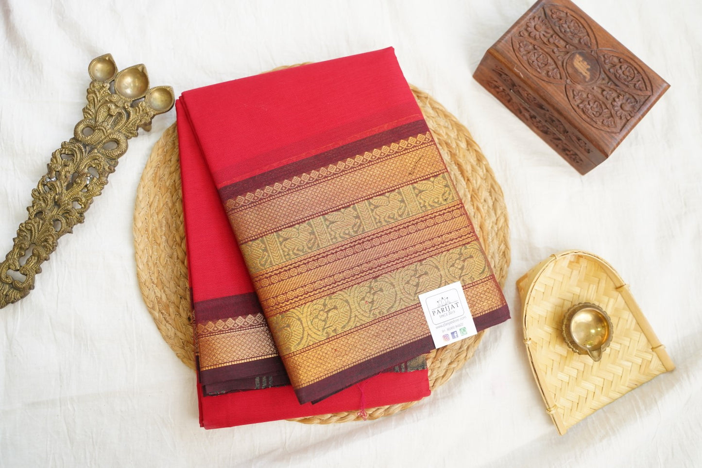 Chettinad handloom Cotton Saree PC17219