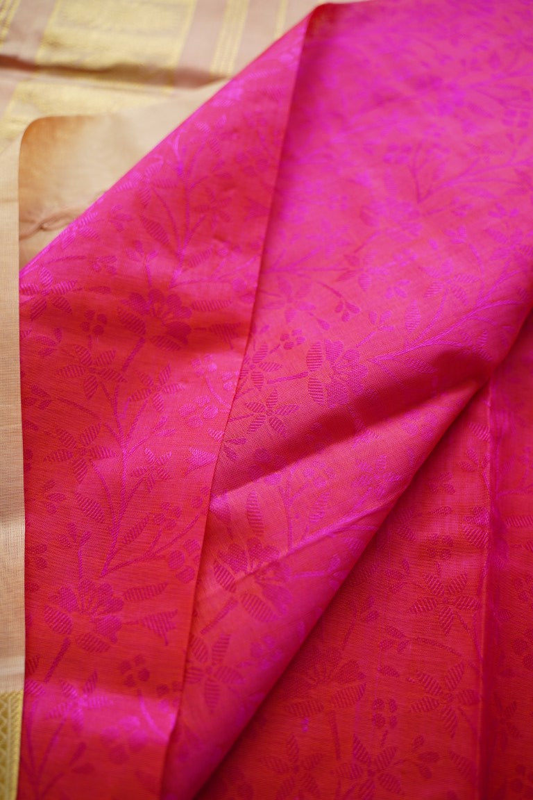 10 Yards Kanchi Handloom Silk Cotton Saree PC13715