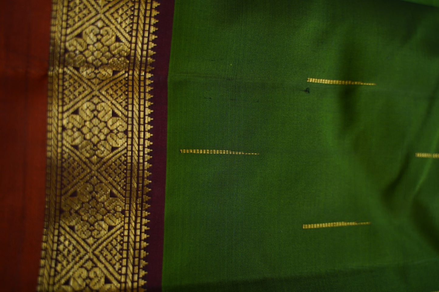 Chettinad handloom Cotton Saree With Ganga Jamuna Border PC10055