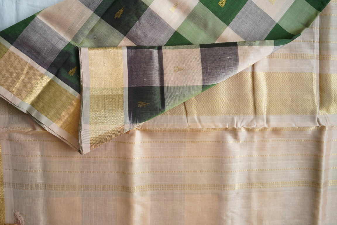 10 Yards Kanchi Handloom Silk Cotton Saree PC13705