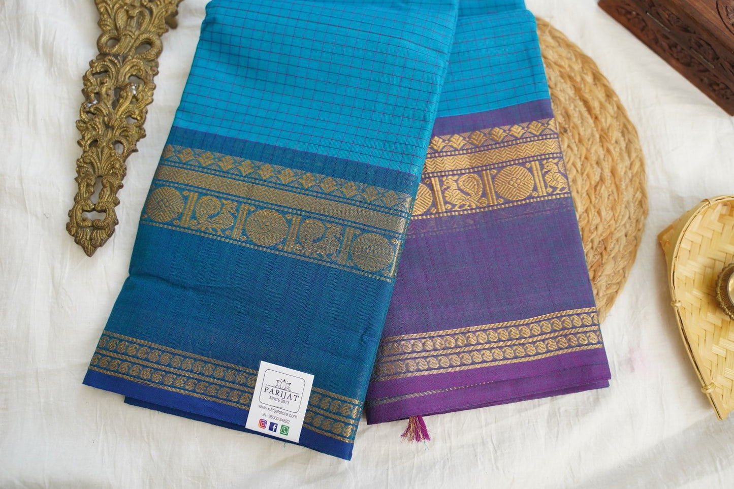 Chettinad handloom Cotton Saree PC17239