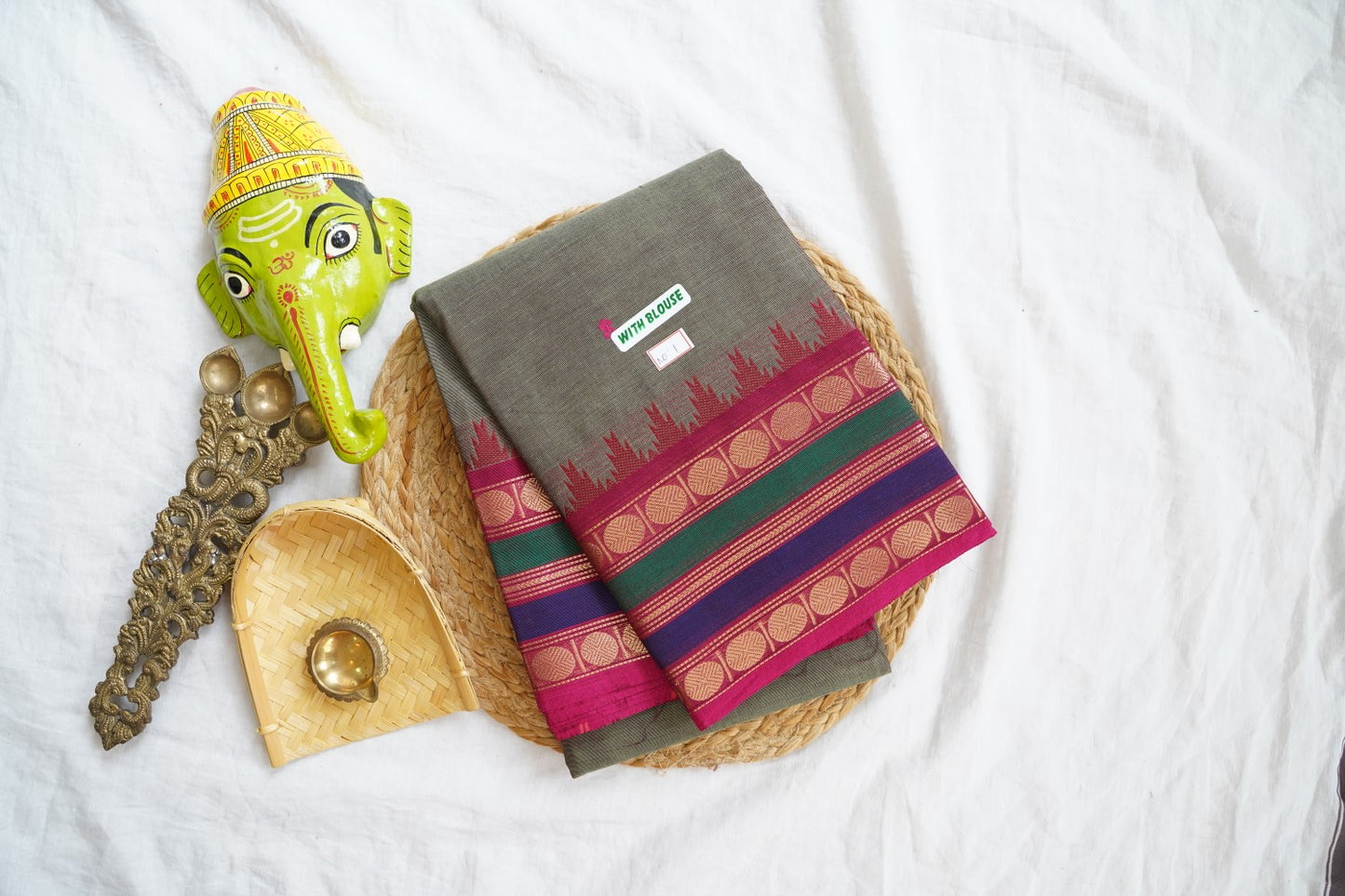 Chettinad handloom Cotton Saree PC16171