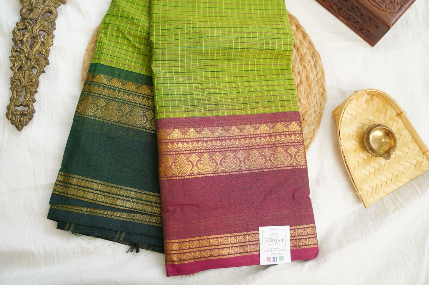 Chettinad handloom Cotton Saree PC17234