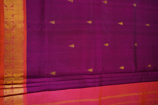 10 Yards Kanchi Handloom Silk Cotton Saree PC13711