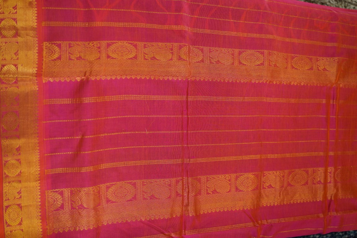 10 Yards Kanchi Handloom Silk Cotton Saree PC13711