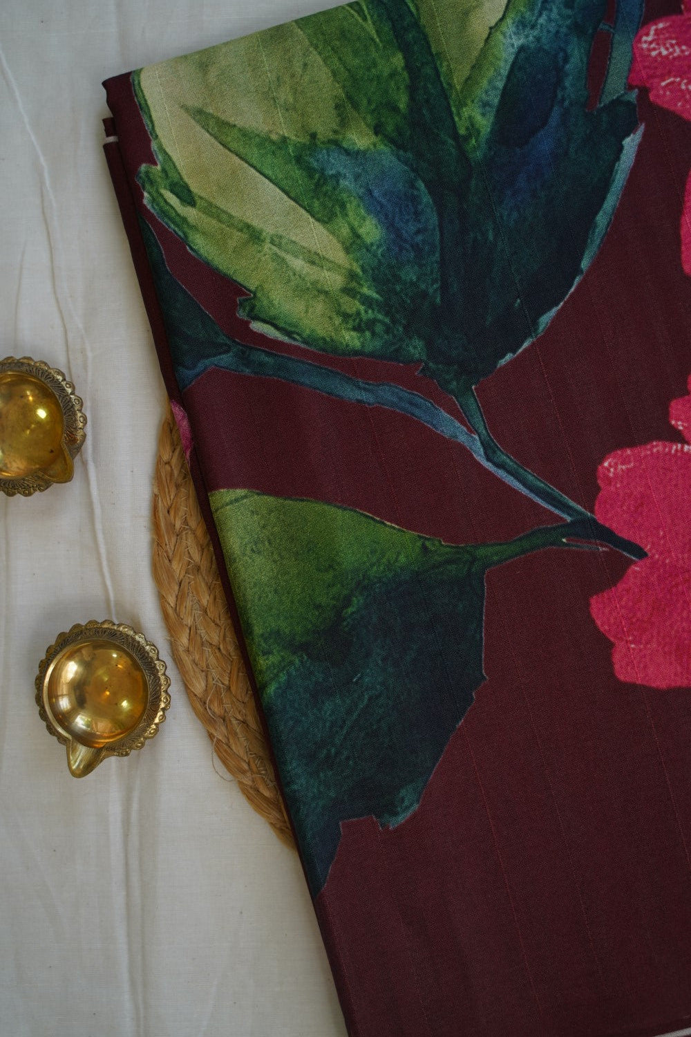 Chettinad handloom Cotton Saree With Ganga Jamuna Border PC10036