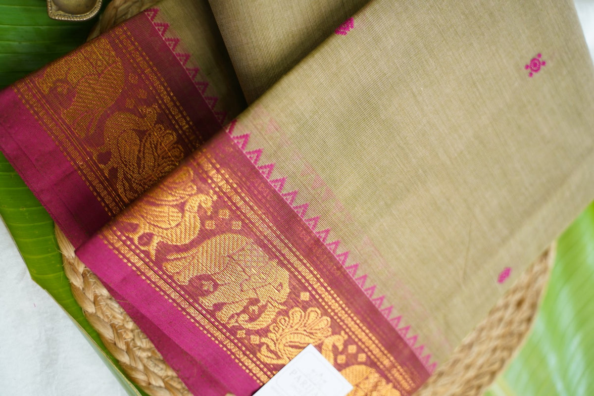 Chettinad handloom Cotton Saree PC18109