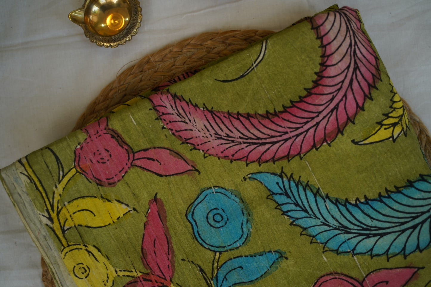 Pastel Green Jodi Kili Pure Kanchi Silk Saree PC10818