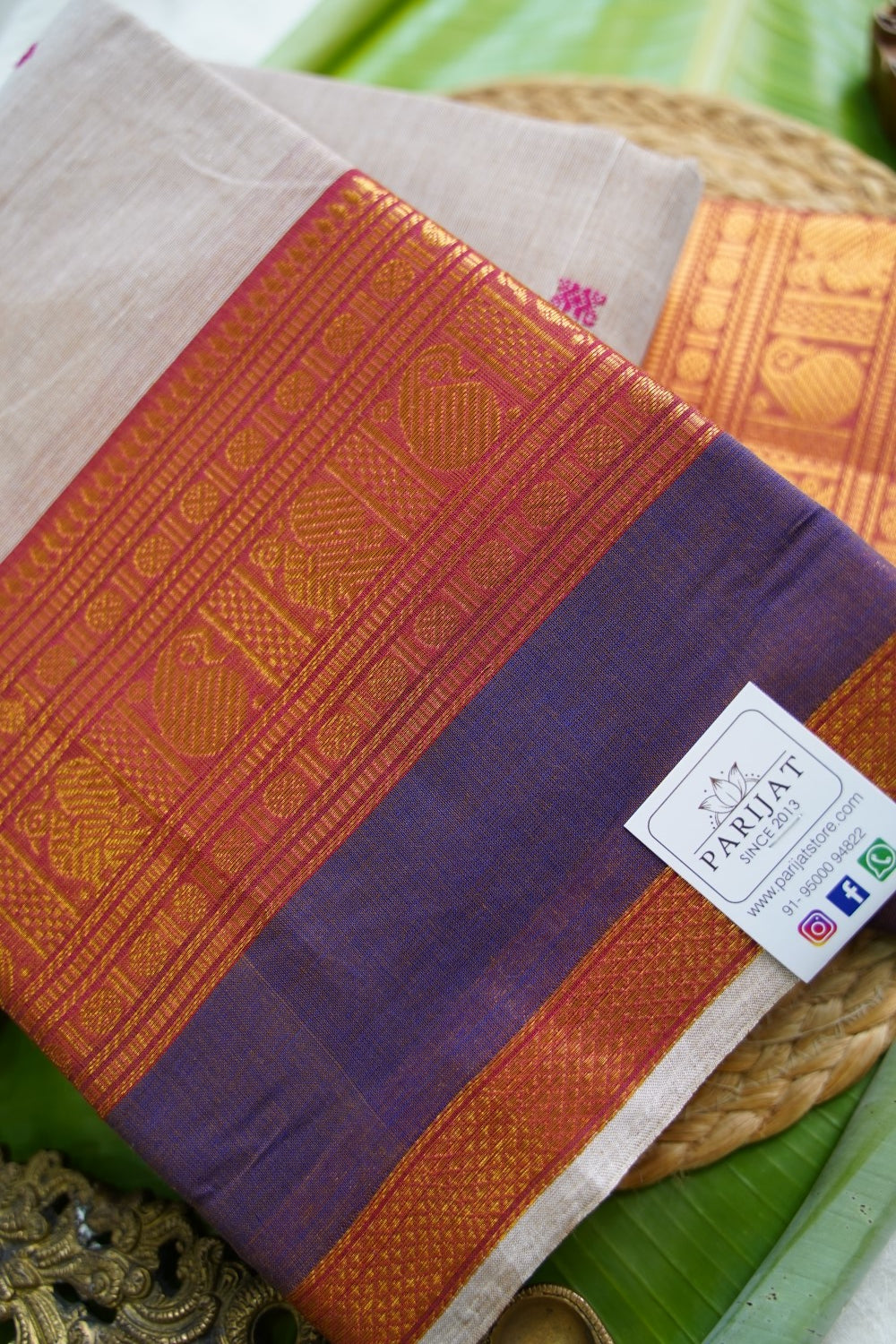 Chettinad handloom Cotton Saree PC18125