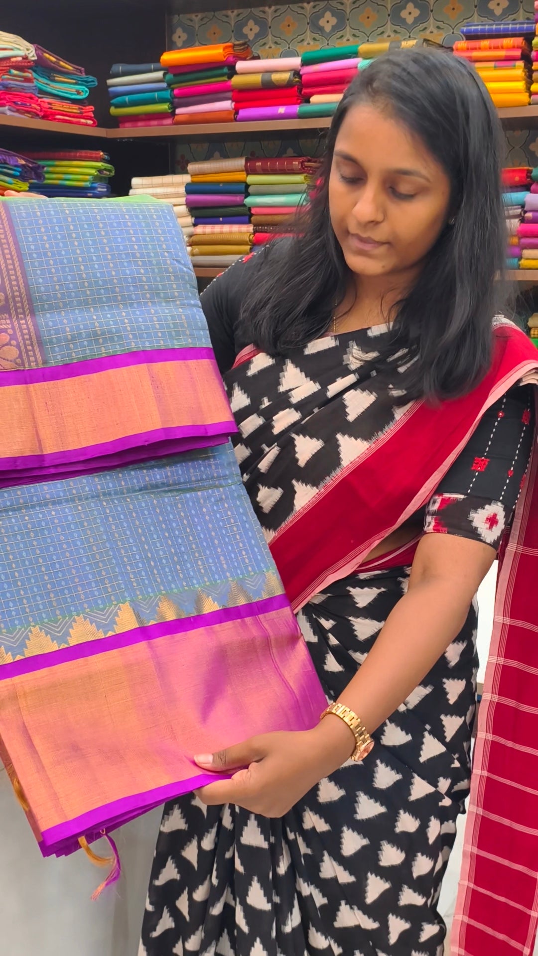 Kanchi Silk Cotton Saree