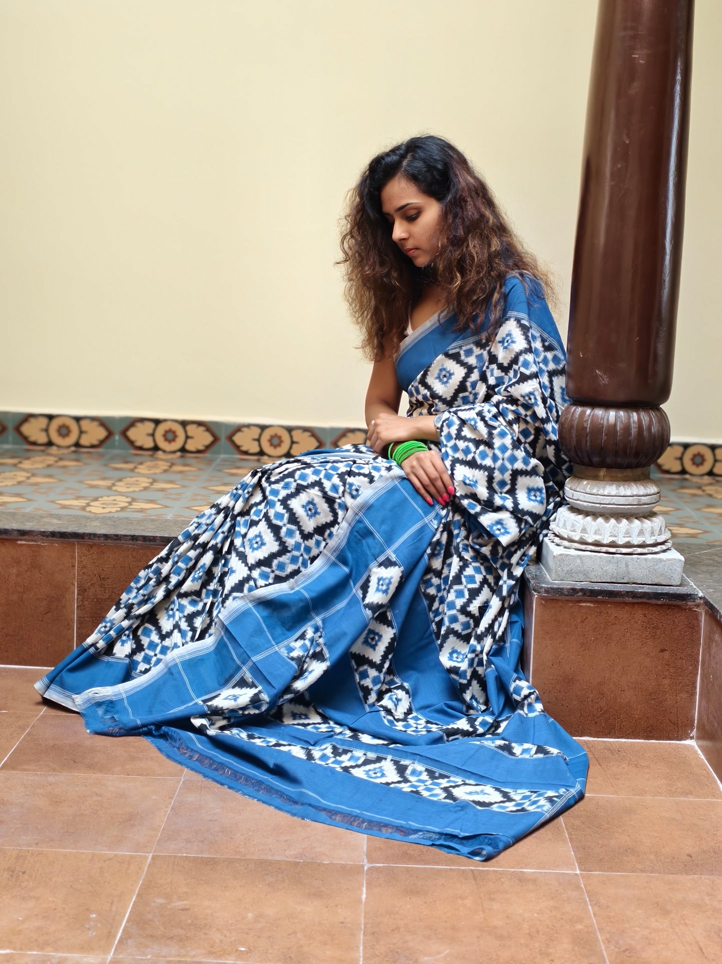 Telia rummal handloom Cotton Saree PC12377