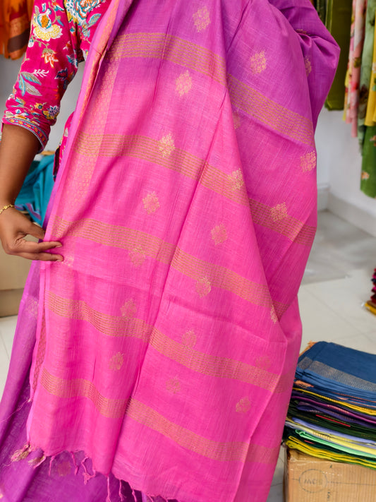 semi linen saree PC17920