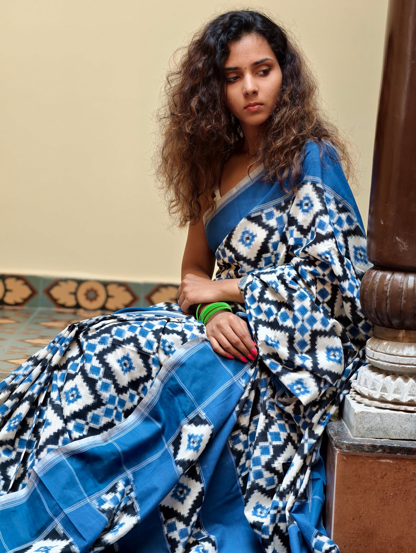 Telia rummal handloom Cotton Saree PC12377