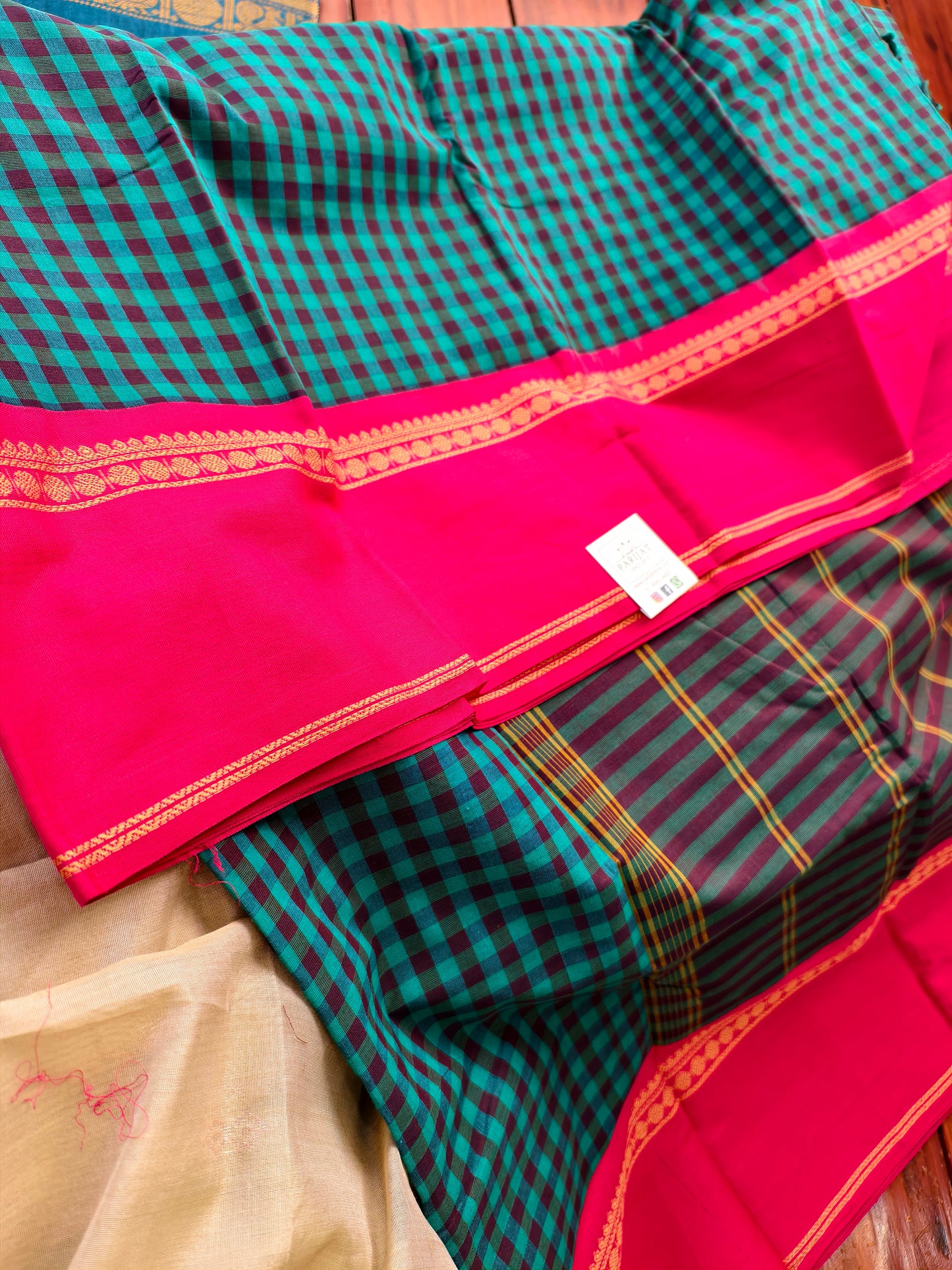 Chettinad handloom Cotton Saree -kattam