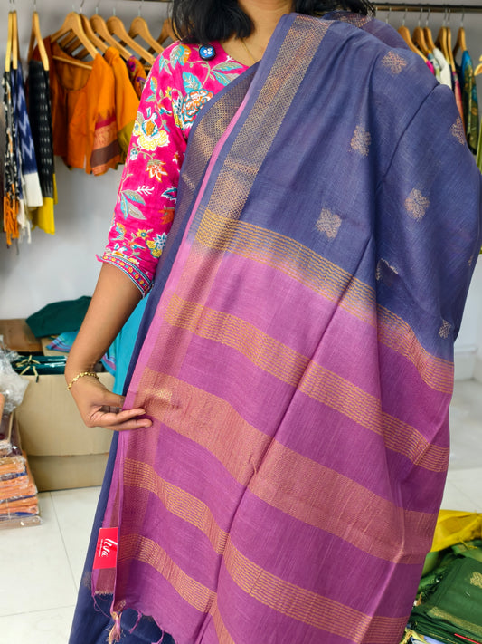 semi linen saree PC17922