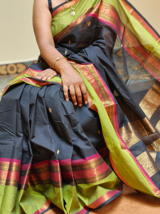 Chettinad handloom Cotton Saree PC16583