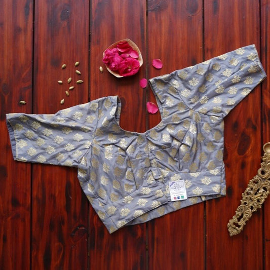 Brocade Silk Blouse PC3934 freeshipping - Parijat Collections