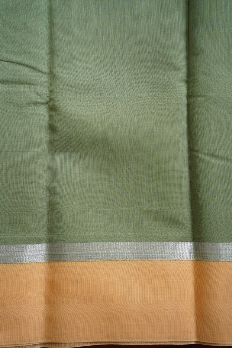 Moss Green Kanchi Semi Silk Cotton Saree PC1514