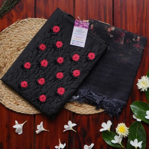 Lenin Silk Cotton Salwar Material suit set PC2527 freeshipping - Parijat Collections