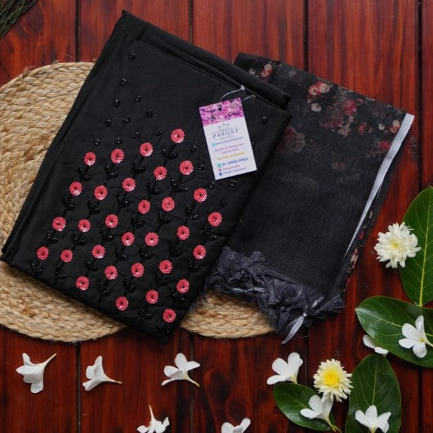 Lenin Silk Cotton Salwar Material suit set PC2526 freeshipping - Parijat Collections