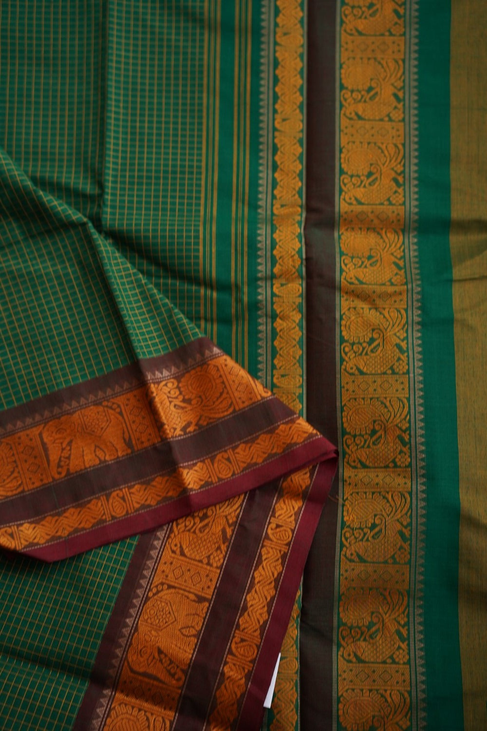 Kanchi handloom Cotton saree PC9753