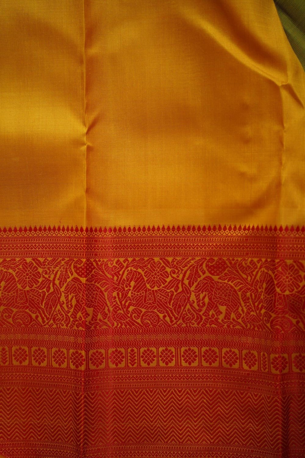 Green Gram Kanchi Silk Saree PC9797