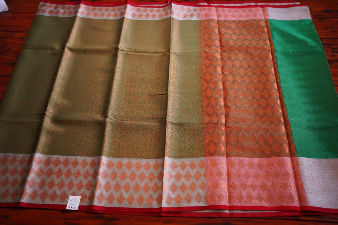 Banarasi Muslin Silk Saree PC9120