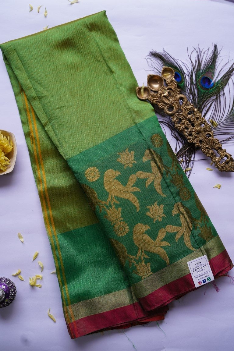 Mangalgiri Silk Cotton Saree PC4981 freeshipping - Parijat Collections