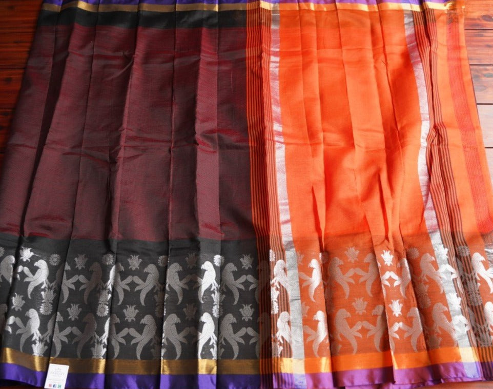 Mangalgiri Silk Cotton Saree PC4985 freeshipping - Parijat Collections