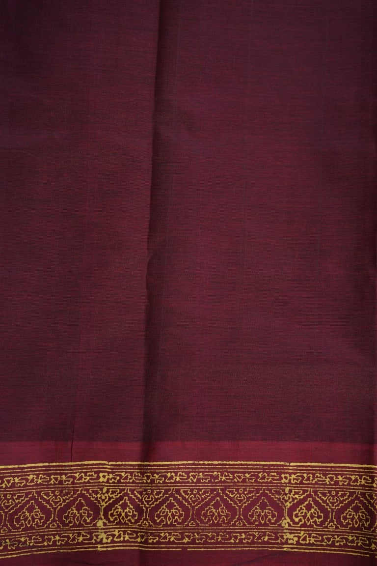 Block Printed Kanchi Silk Cotton Saree PC6336 freeshipping - Parijat Collections