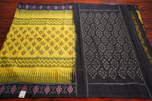 Ikat handloom Cotton Saree PC6356 freeshipping - Parijat Collections