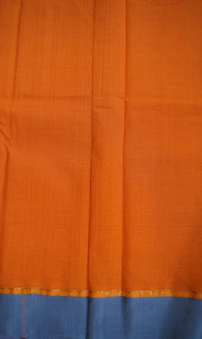 Handloom Cotton Saree with Silk Border PC6479