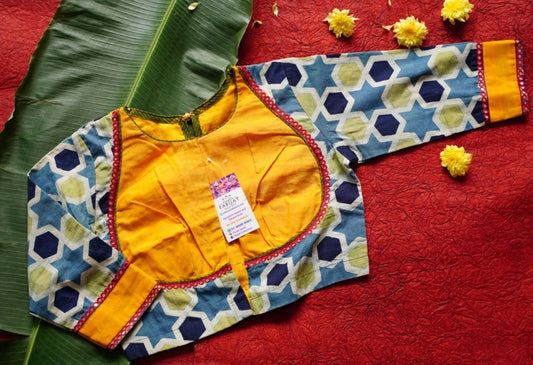 Readymade handloom cotton Blouse PC4882 freeshipping - Parijat Collections
