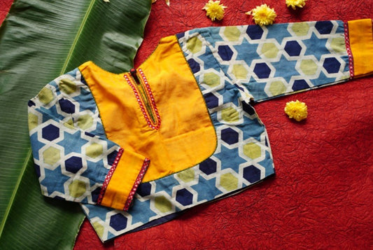 Readymade handloom cotton Blouse PC4882 freeshipping - Parijat Collections