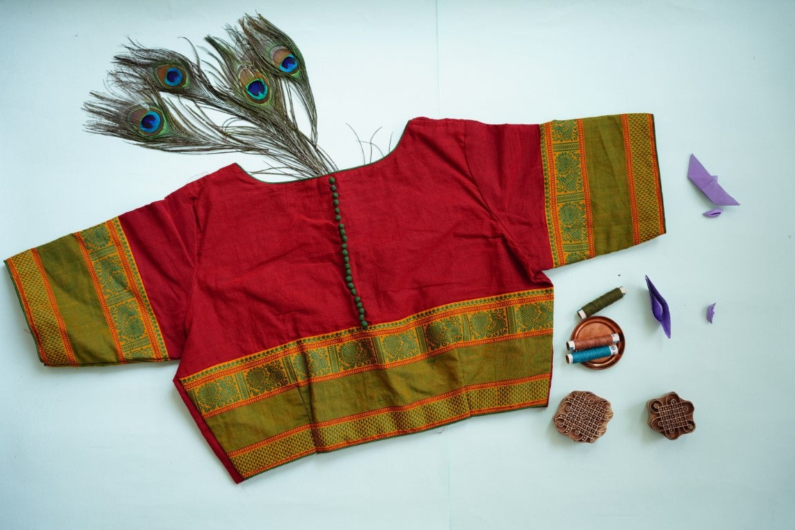 Readymade handloom Kanchi cotton Blouse PC6749