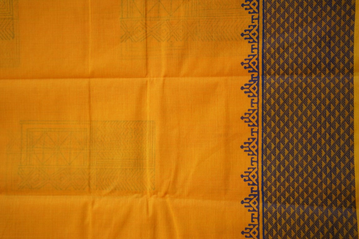 Block Printed Kanchi Cotton Saree PC6856