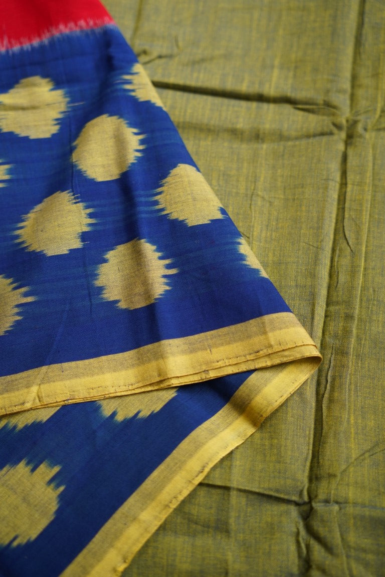 Ikat handloom Cotton Saree PC8404