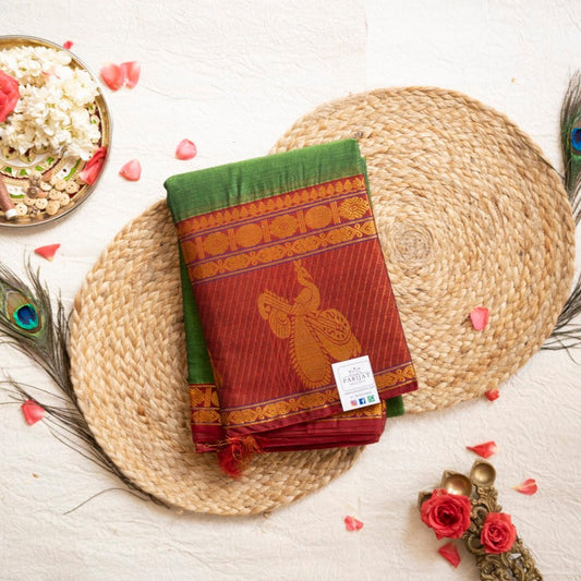 Narayanapet handloom Cotton Saree with Jari border PC9831