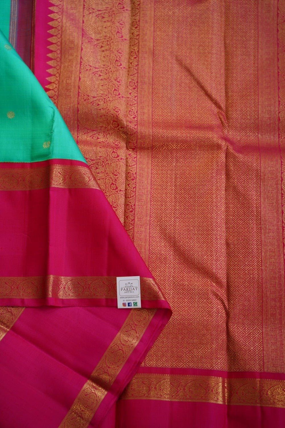 Korvai Pure Kanchi Silk Saree PC9974