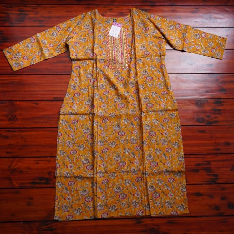 Ready made Cotton Straight Kurti  PC8714