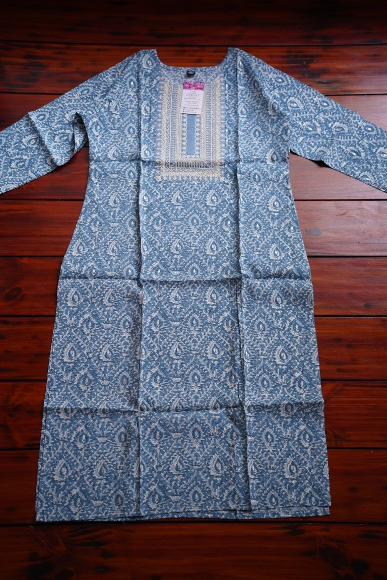 Ready made Cotton Straight Kurti  PC8710