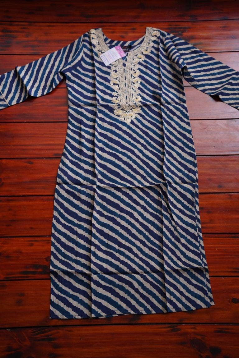 Ready made Cotton Straight Kurti  PC8716