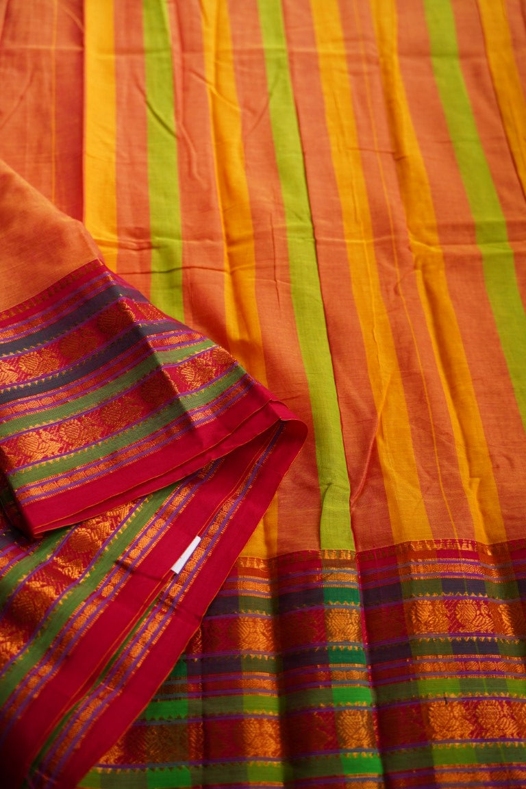 Narayanapet handloom Cotton Saree With Jari Border PC8744