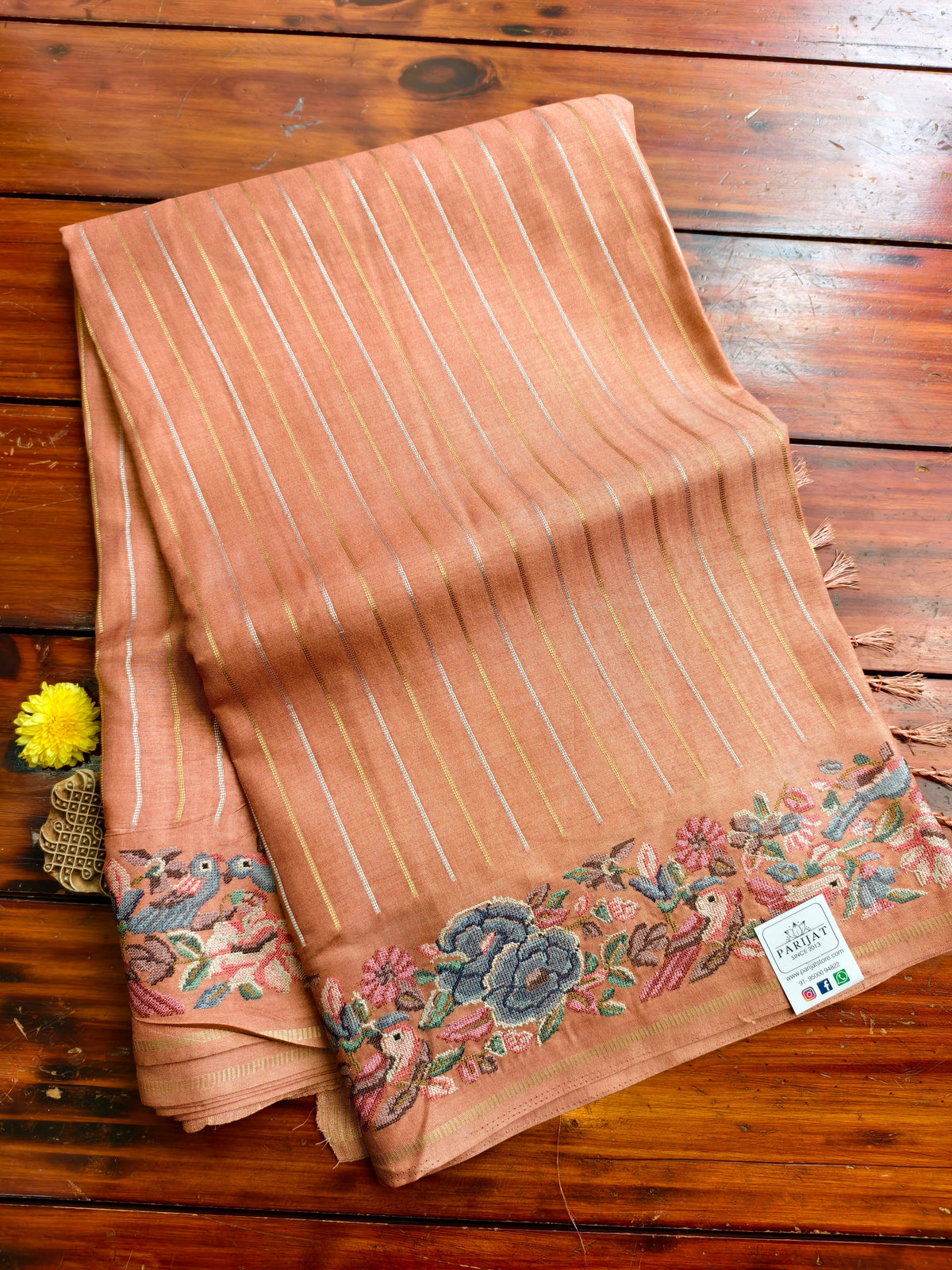 semi tussar silk saree