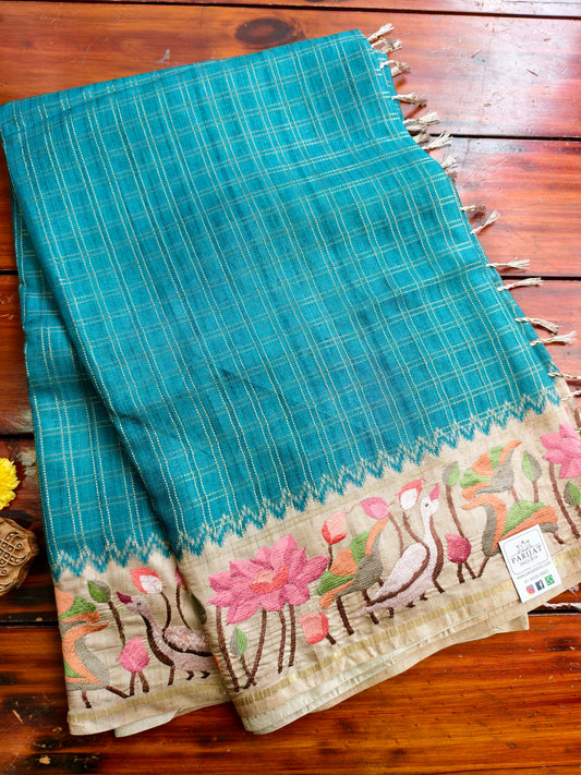 semi tussar saree PC18301