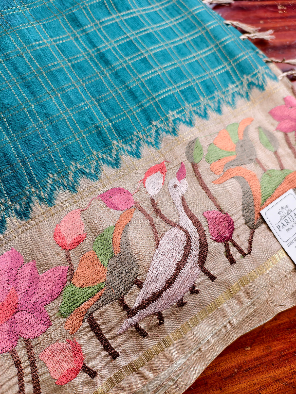 semi tussar saree