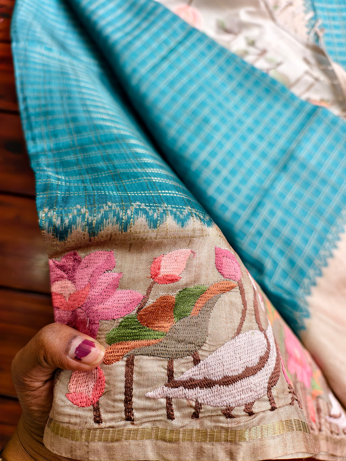 semi tussar saree