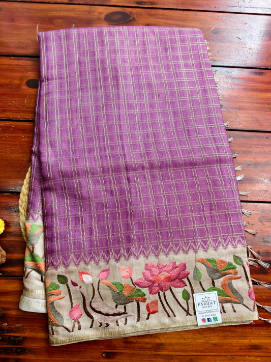 semi tussar saree PC18300